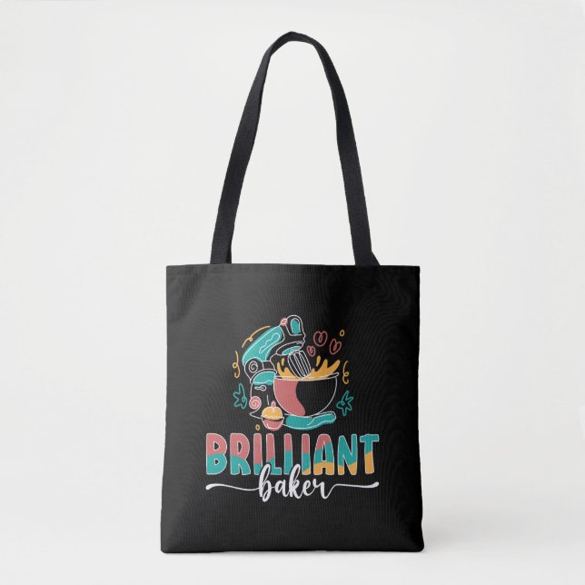 Bolso De Tela Baker Brillante Pastel de pasteles panadería Paste (Anverso)