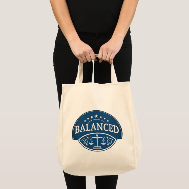 Bolso De Tela Balanced Grocery Tote Bag (Anverso (producto))