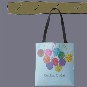 Bolso De Tela Balas de muchos colores de hilados, crochet, perso
