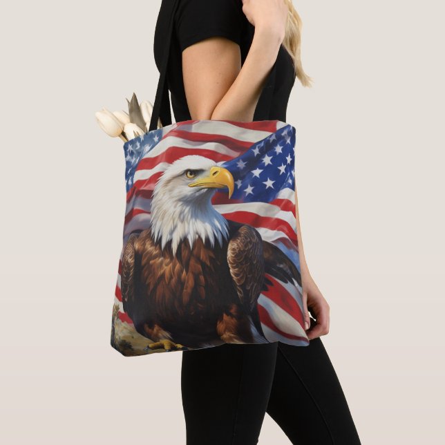 Bolso De Tela Bald Eagle (Detalle)