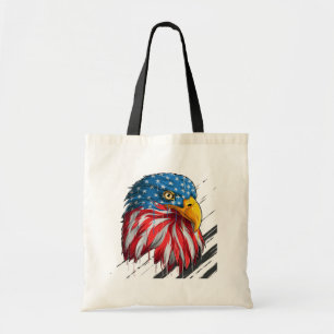 Bolso De Tela Bald Eagle Bird USA Bandera Llorar Símbolo de cami