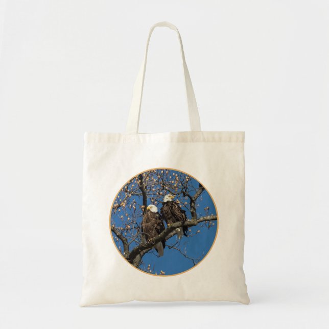 Bolso De Tela Bald Eagle Pair (Frente)