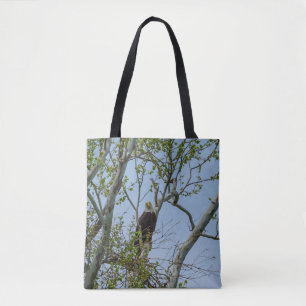 Bolso De Tela Bald Eagle Smile