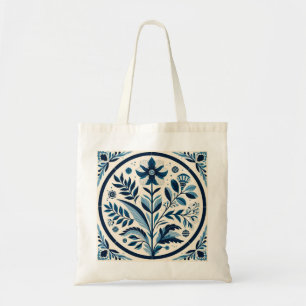 Bolso De Tela Baldosa azul portuguesa