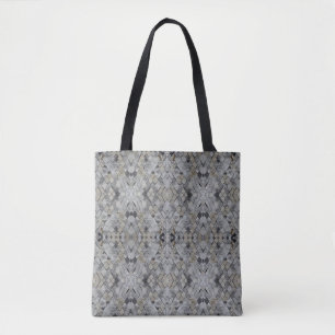 Bolso De Tela Baldosas de mármol gris beige