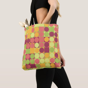 Bolso De Tela Baldosas Pastel Jugosas
