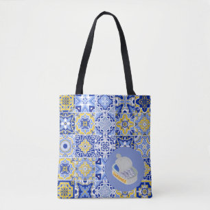 Bolso De Tela Baldosas y sardinas portuguesas
