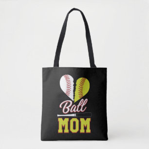 Bolso De Tela Ball Mom Baseball Sofball Mom