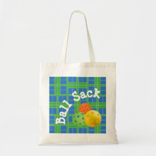 Bolso De Tela Ball Sack para bolas de pollo - Blue y Green Tote