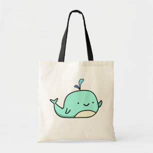 Bolso De Tela Ballena azul kawaii