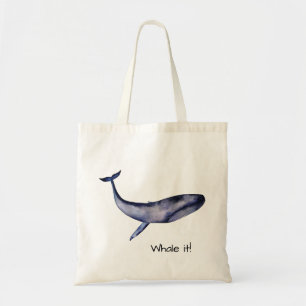 Bolso De Tela Ballena azul personalizable