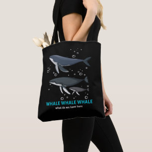 Bolso De Tela Ballena Ballena ¿Qué Tenemos Aquí?