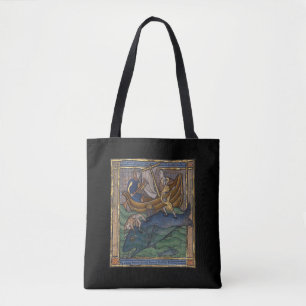 Bolso De Tela Ballena bestiar medieval c. 1270