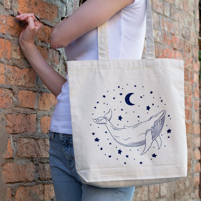 Bolso De Tela Ballena celeste (Subido por el creador)