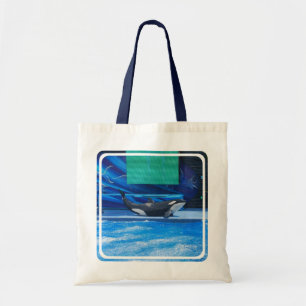 Bolso De Tela Ballena de la orca que muestra apagado