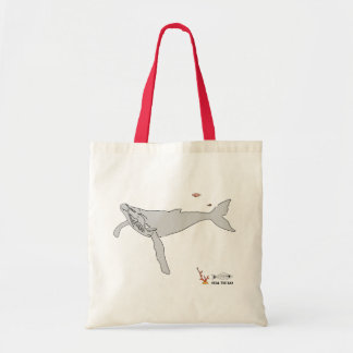 Bolso De Tela Ballena gris