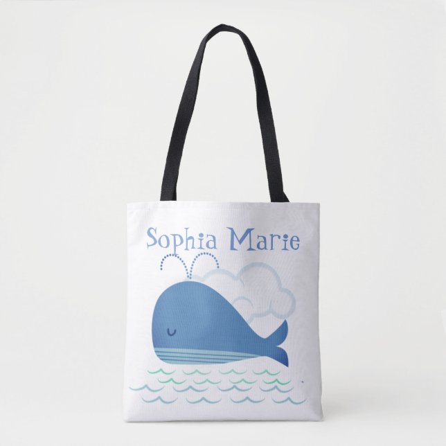 Bolso De Tela Ballena relajada (Anverso)