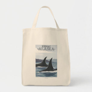 Bolso De Tela Ballenas #1 - Kenai, Alaska de la orca