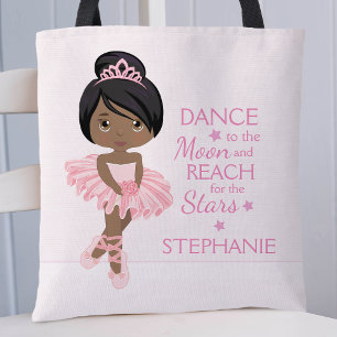 Bolso De Tela Ballerina negra personalizada