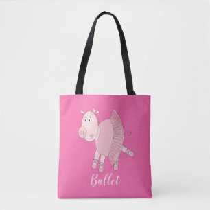 Bolso De Tela Ballerina Piggy Ballet ilusima