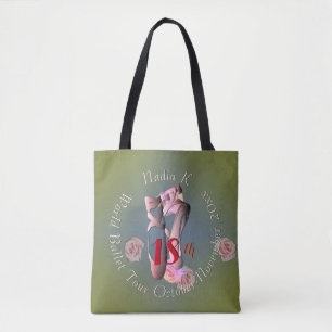 Bolso De Tela Ballerina Pointe Retro