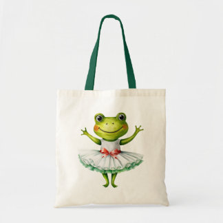 Bolso De Tela Ballet bailarín de rana fina.