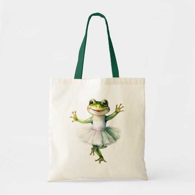 Bolso De Tela Ballet bailarín de rana fina. (Frente)