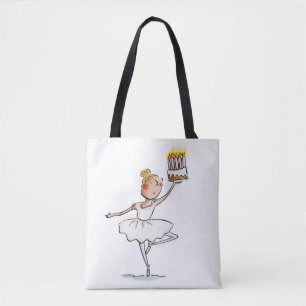 Bolso De Tela Ballet Cumpleaños
