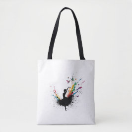 Bolso De Tela Ballet Dance Deportes Tote Bag - Elegante Woma Act
