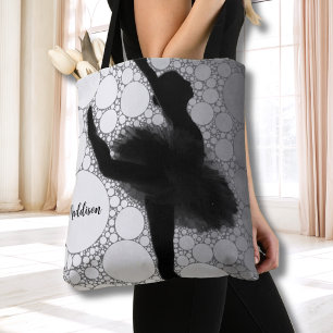 Bolso De Tela Ballet Dancing Ballerina Personalizada