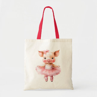 Bolso De Tela Ballet de baile de cerdito lindo