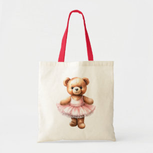Bolso De Tela Ballet de baile de oso de peluche