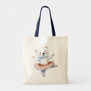 Bolso De Tela Ballet de baile de oso polar lindo