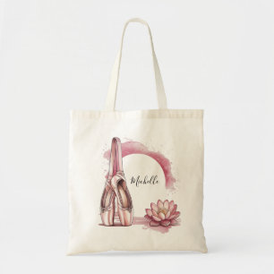 Bolso De Tela Ballet de nombre personalizado Ballerina Shoes Dan