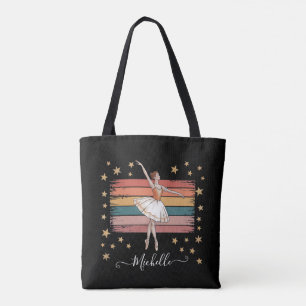 Bolso De Tela Ballet de nombre personalizado moderno Ballerina n