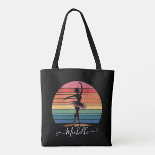 Bolso De Tela Ballet de nombre personalizado moderno Ballerina n