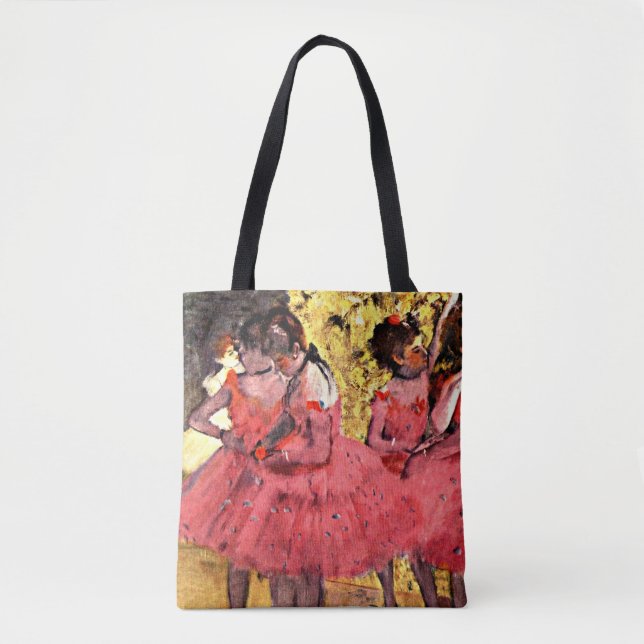 Bolso De Tela BALLET—Degas: Las bailarinas rosas (Anverso)