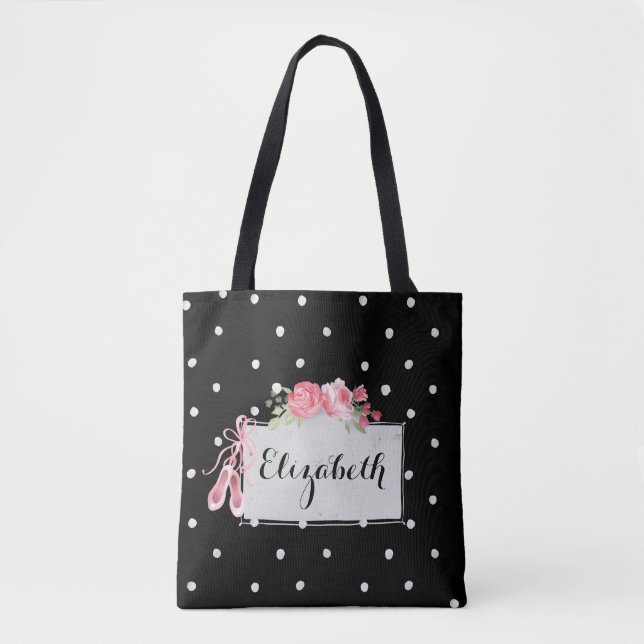 Bolso De Tela Ballet elegante personalizado (Anverso)