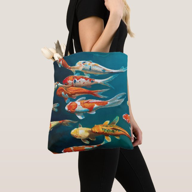 Bolso De Tela Ballet Koi - (Detalle)