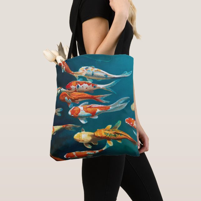 Bolso De Tela Ballet Koi - (Detalle)