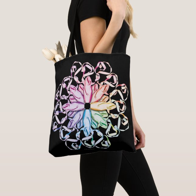 Bolso De Tela Ballet Patrón Tote Bag (Detalle)