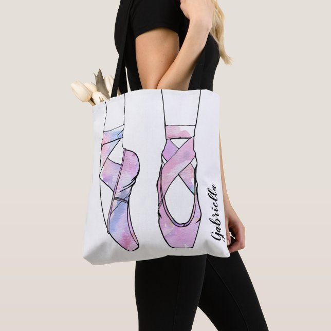 Bolso De Tela Ballet personalizado de Ballerina (Detalle)