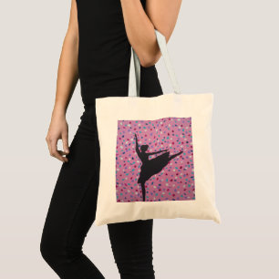 Bolso De Tela Ballet Silhouette