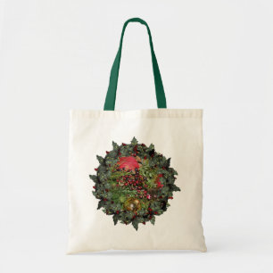 Bolso De Tela Balls Beads Wreath Navidades Holiday