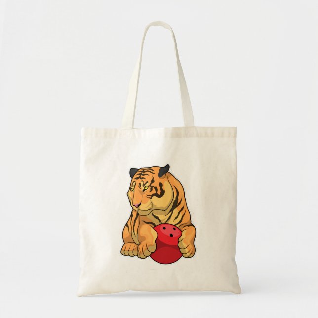 Bolso De Tela Balón de bolos del Tigre (Frente)