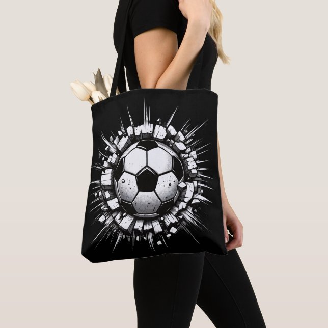 Bolso De Tela Balón de fútbol (Detalle)