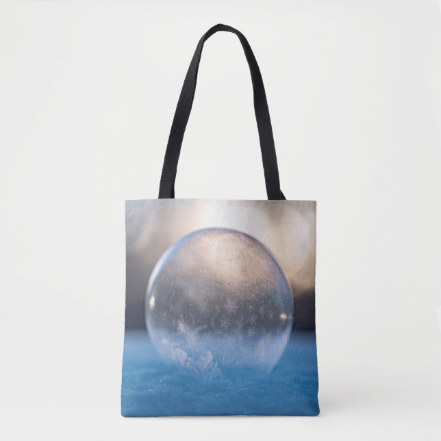 Bolso De Tela Balón de vidrio transparente (Anverso)