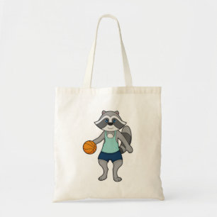 Bolso De Tela Baloncestista Racoon