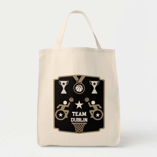 Bolso De Tela Baloncesto adaptable para discapacitados (Frente)