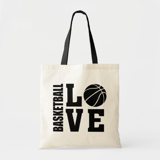 Bolso De Tela Baloncesto Amor, Baloncesto (Frente)